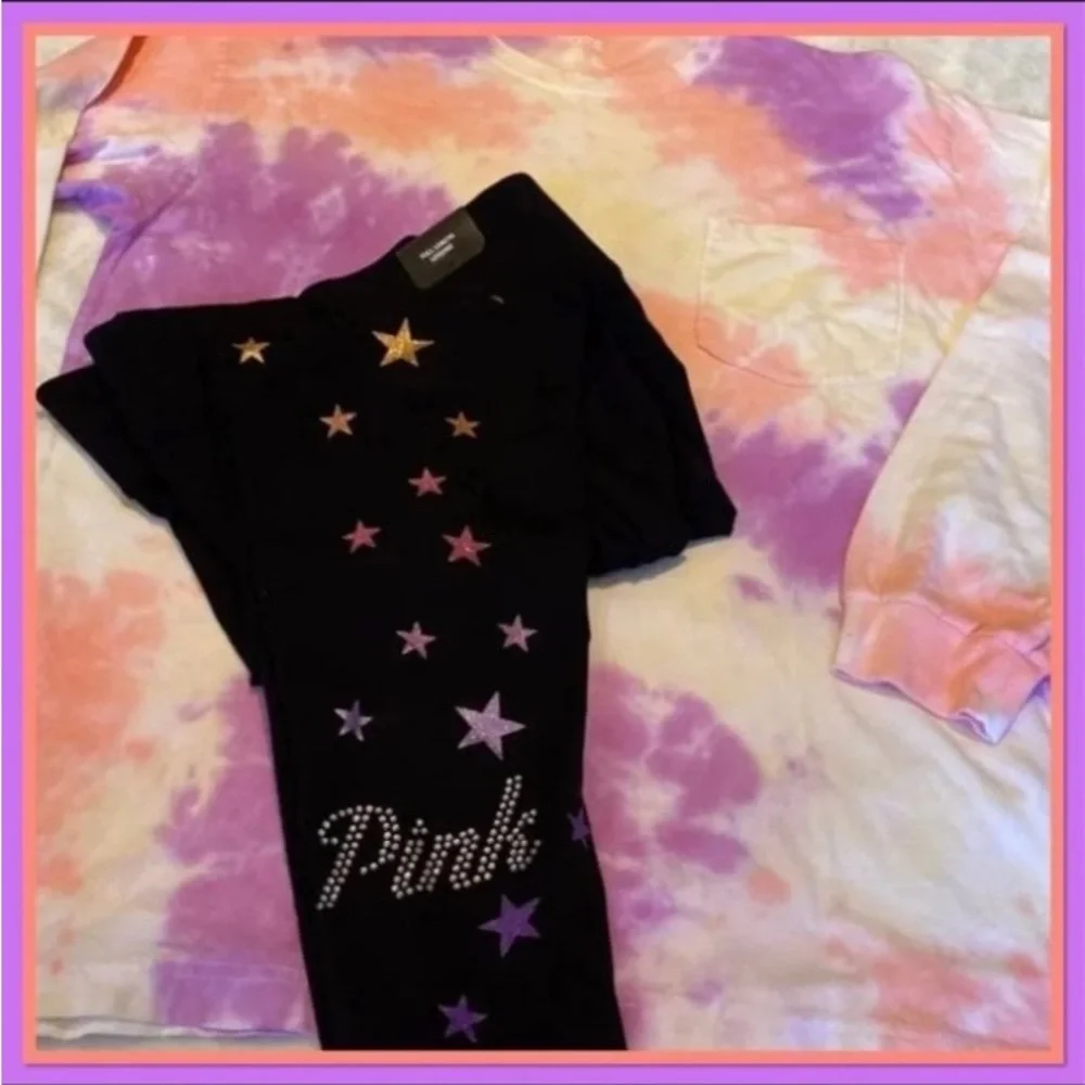 NWT VS PINK LARGE BLING/ TIE DYE SET - Picture 2 of 8